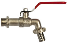 Kugleaftaphane 1/2" L-greb krom